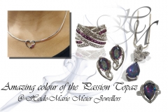 Passion topaz jewellery